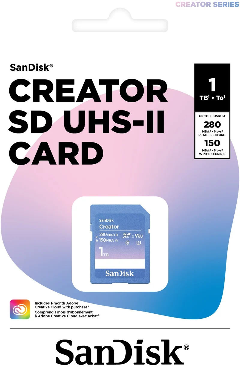 Carte SD SANDISK 1To UHS-II Creator