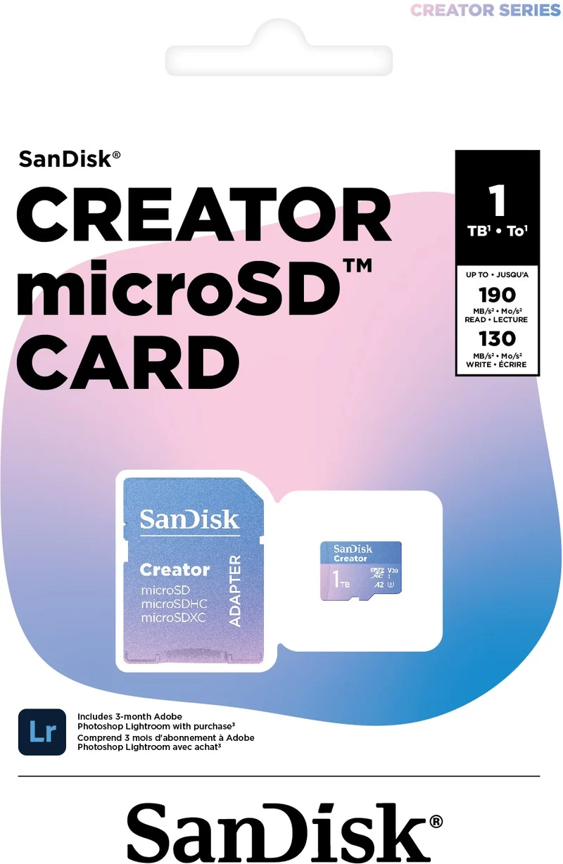 Carte Micro SD SANDISK 1To Creator