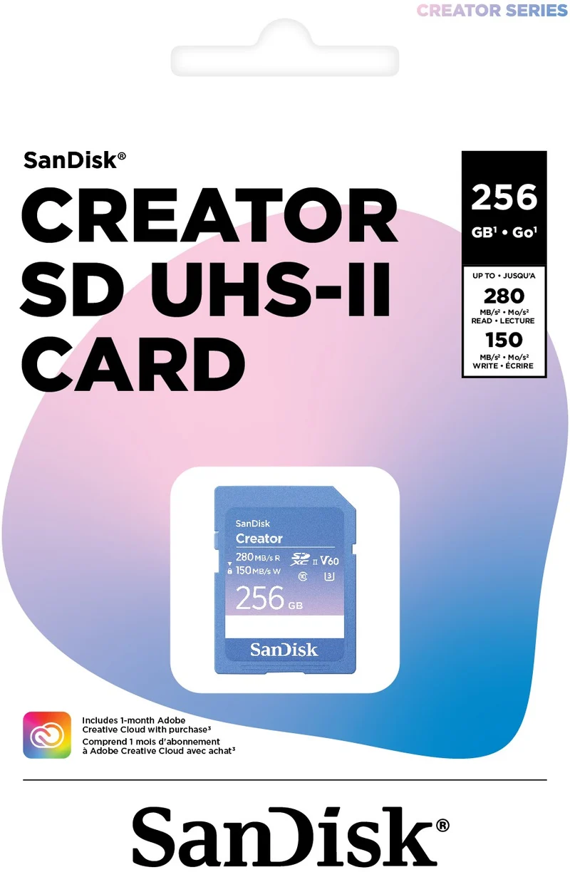 Carte SD SANDISK 256Go UHS-II Creator