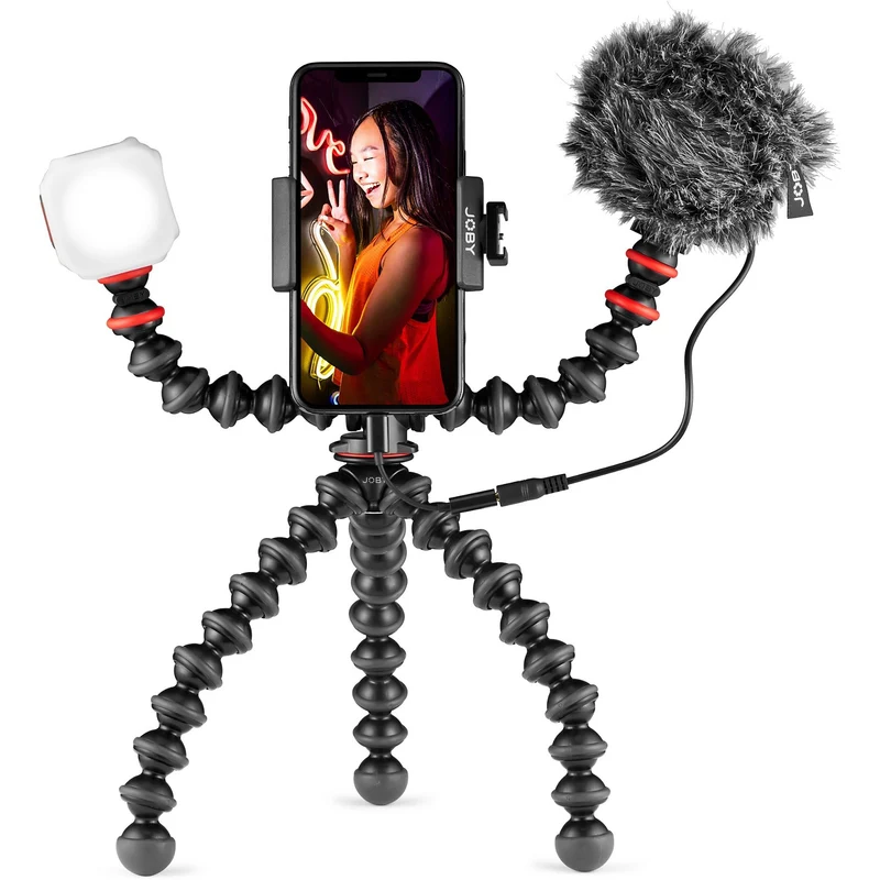 Trépied JOBY Kit vlog 3en1 Trepied + Lumiere + Micro