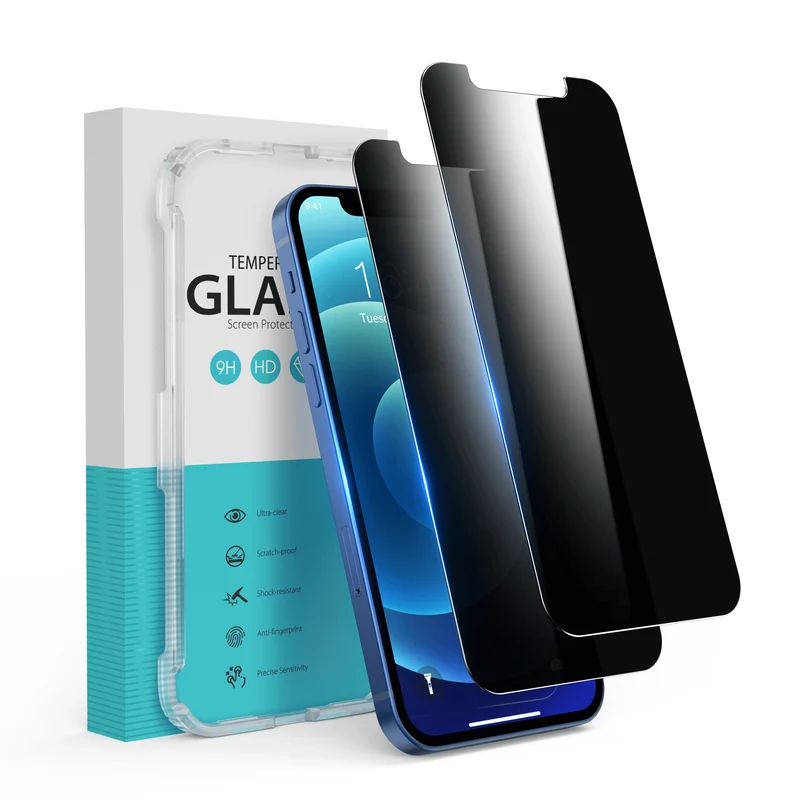 Lot de 2 films de protection d'écran pour iPhone 12-14