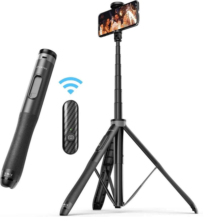 Bâton de selfie de trépied de téléphone de 51 pouces de la meilleure qualité pro