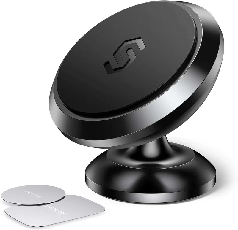 Support de téléphone magnétique pour voiture (plaques métalliques incluses)