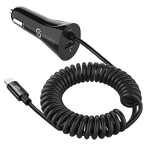 Chargeur de téléphone pour allume-cigare 32W (certifié Apple MFi)