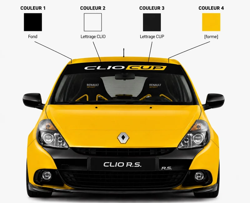 Bande Pare Soleil RENAULT Clio Cup