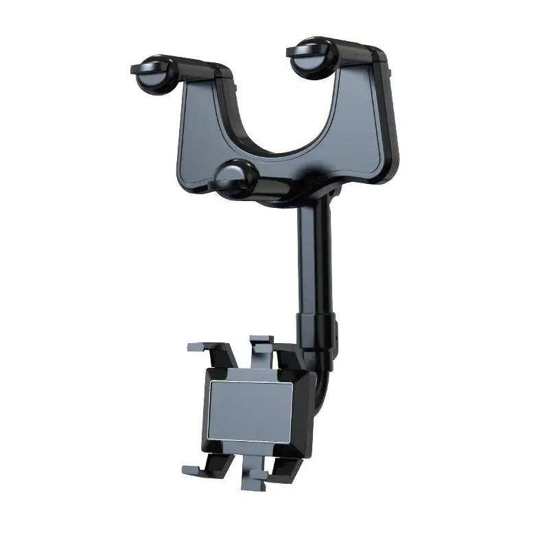 360° Car Rearview Mirror Phone Cradle Holder - 360 Degree Rotating Magnetic Car Phone Holder Stand - Universal Automotive Phone Stand