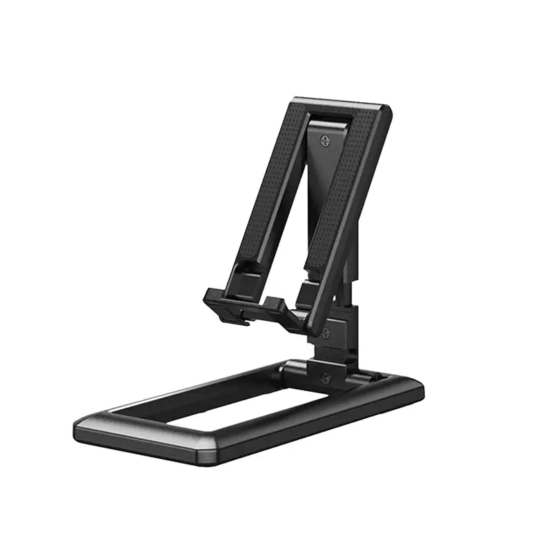 Compact Foldable Alloy Mobile Device Stand - Adjustable & Easy