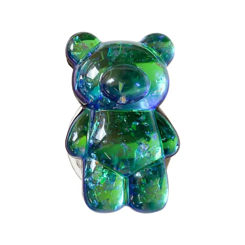 Cute Laser Bear 3D Ring Holder Grip for Mobile Phones