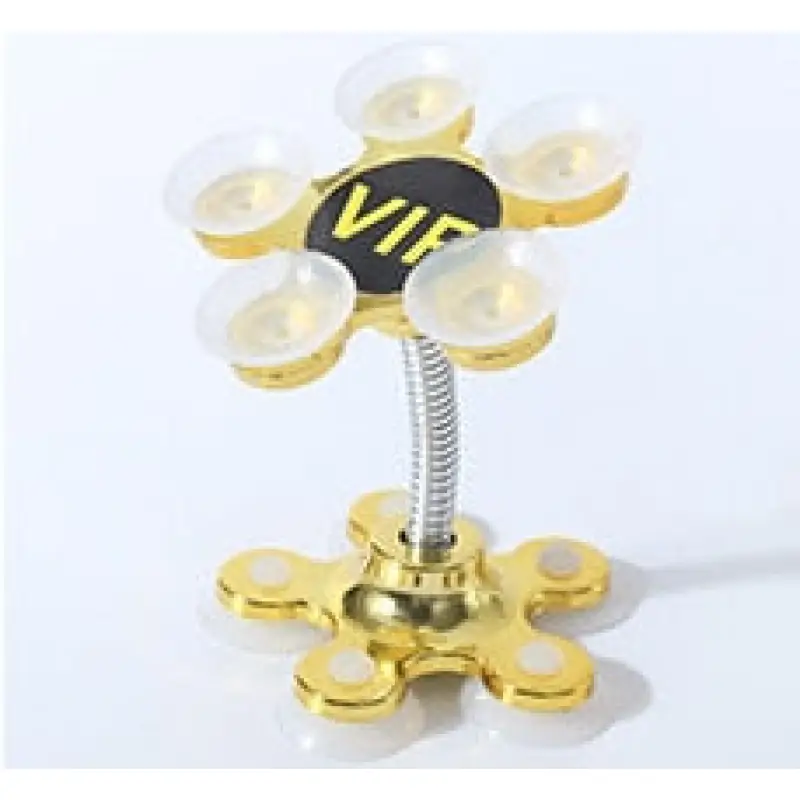 Rotatable Five Claws Sucker Desk Stand for Cell Phone Metal Flower Magic Suction Cup Mobile Phone
