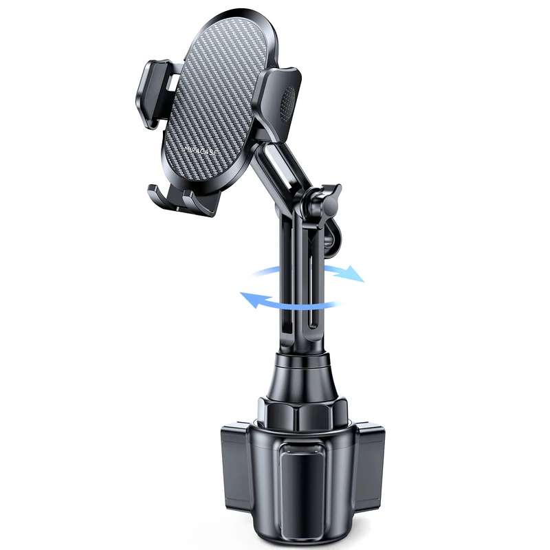 Miracase 2025 Upgraded Universal Cup Phone Holder for Car, [Rotatable & Adjustable] Long Neck Car Cup Holder Phone Mount Compatible with iPhone, Samsung, Google & More Smartphones