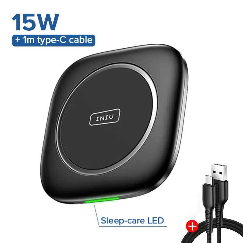 INIU 15W Magnetic Wireless Fast Charging Stand - Power Delivery PD Phone Charger Dock