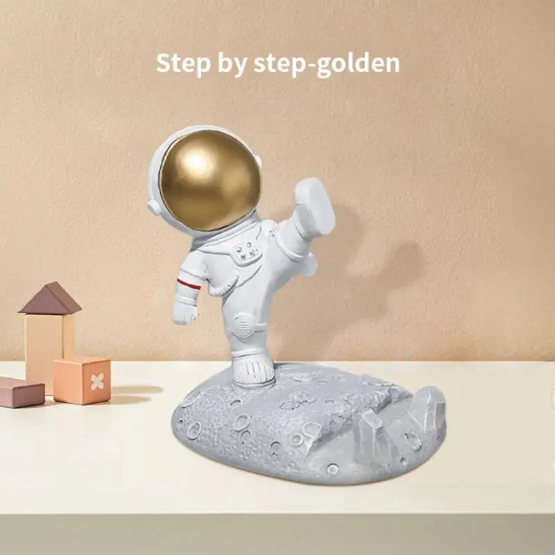 Universal Mobile Phone Holder Resin Astronauts Ornaments Stand Table Desktop For Phone Holder Cell