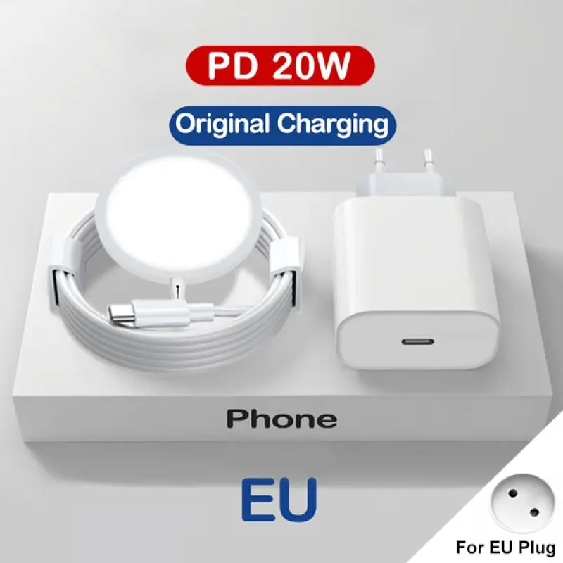 20W MagSafe Wireless Fast Charge Pad - Magnetic Power Delivery PD Phone Charger Stand