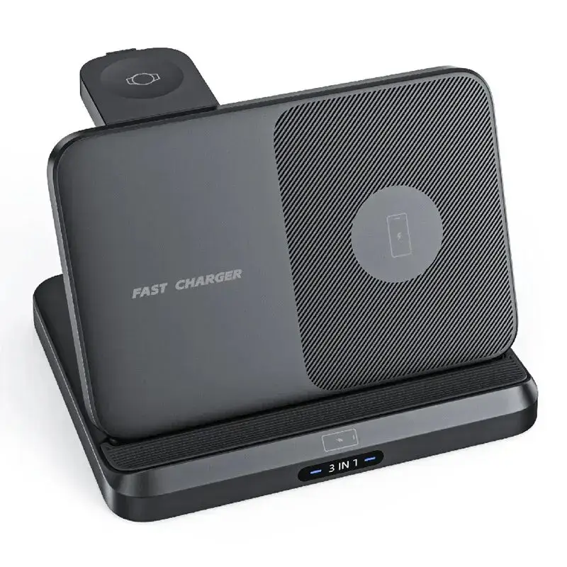 3in1 Magnetic Wireless Fast Charging Stand - Power Delivery PD Phone Watch Charger Dock