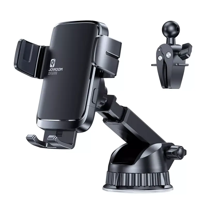 Joyroom 15W Wireless Fast Charging Car Cradle - Magnetic Power Delivery PD Auto Phone Charger