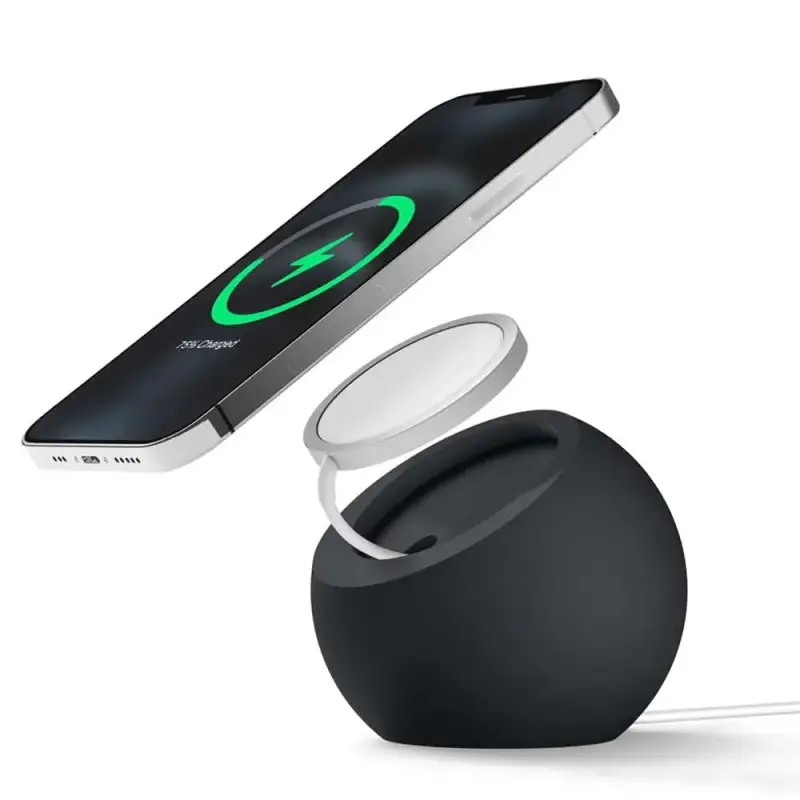 Geodesic Ball Shaped Phone Stand - MagSafe Wireless Charger Compatible