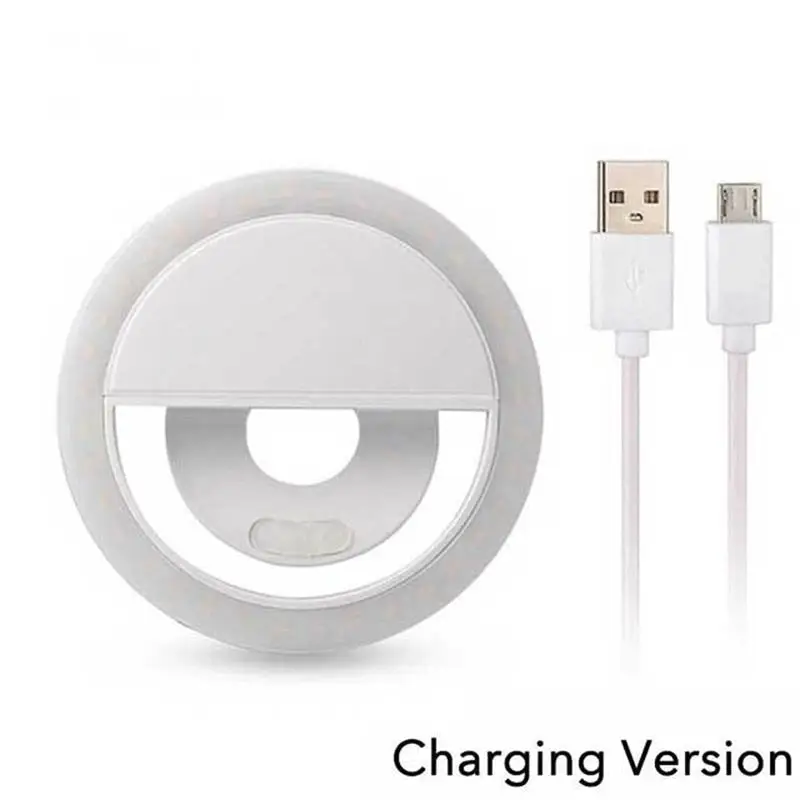 USB Charge Led Selfie Ring Light Mobile Phone Lens LED Selfie Lamp Portable Mobile Phone Luminous