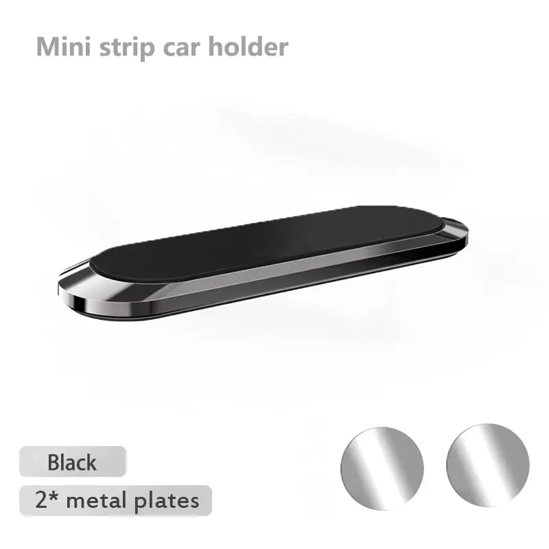 Oppselve Magnetic Car Phone Holder Rotatable Mini Strip Shape Stand For Huawei Metal Strong Magnet
