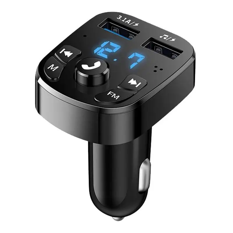 OLAF 3.1A 2-Port USB A Fast Charging Car Socket with LCD - Quick Charge QC Auto Phone Charger