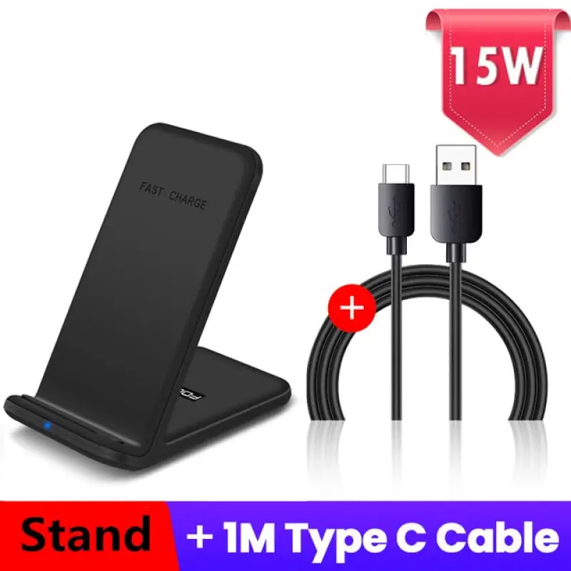 15W Magnetic Wireless Fast Charging Phone Stand - Quick Charge Phone Charger Dock