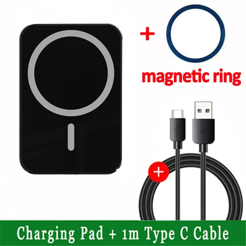 15W MagSafe Wireless Fast Charging Car Cradle - Magnetic Power Delivery PD Auto Phone Charger Stand