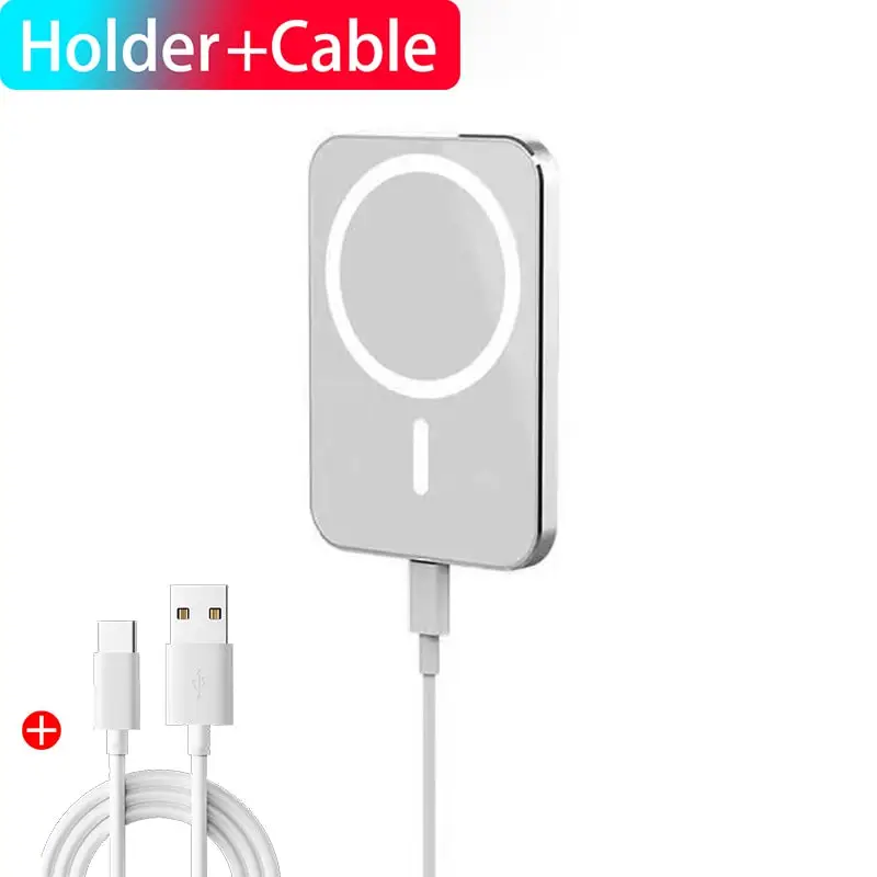 15W MagSafe Wireless Fast Charging Car Cradle - Magnetic Power Delivery PD Auto Phone Charger Stand