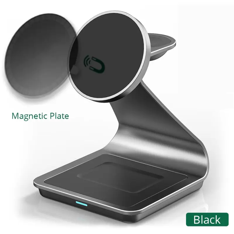30W Magnetic 3in1 MagSafe Wireless Fast Charging Stand - Magnetic Power Delivery PD Phone Watch