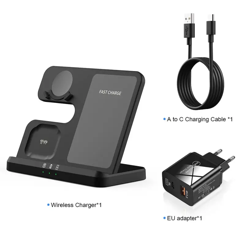 130W 3in1 MagSafe Wireless Charging Stand for Samsung - Magnetic Power Delivery PD Phone Watch Charger Dock