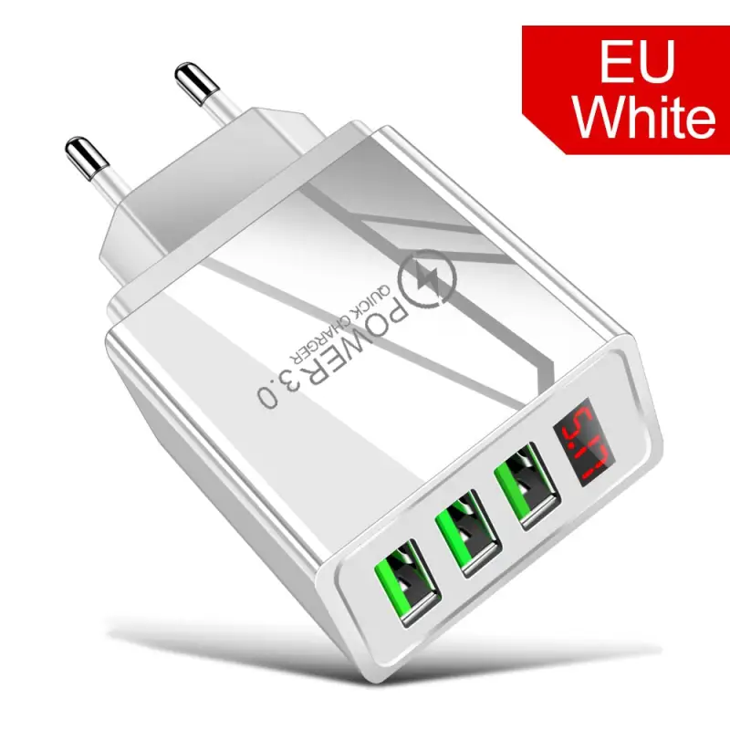 3-Port Quick USB Charger Plug