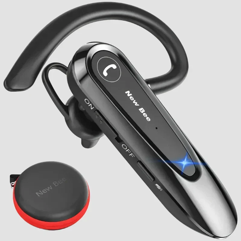 New Bee B45 Bluetooth 5.0 Headset Wireless Earphone Headphones with Dual Mic Earbuds Earpiece