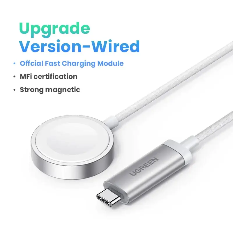 UGREEN Apple Watch Wireless Charger - USB Type C Compatibility