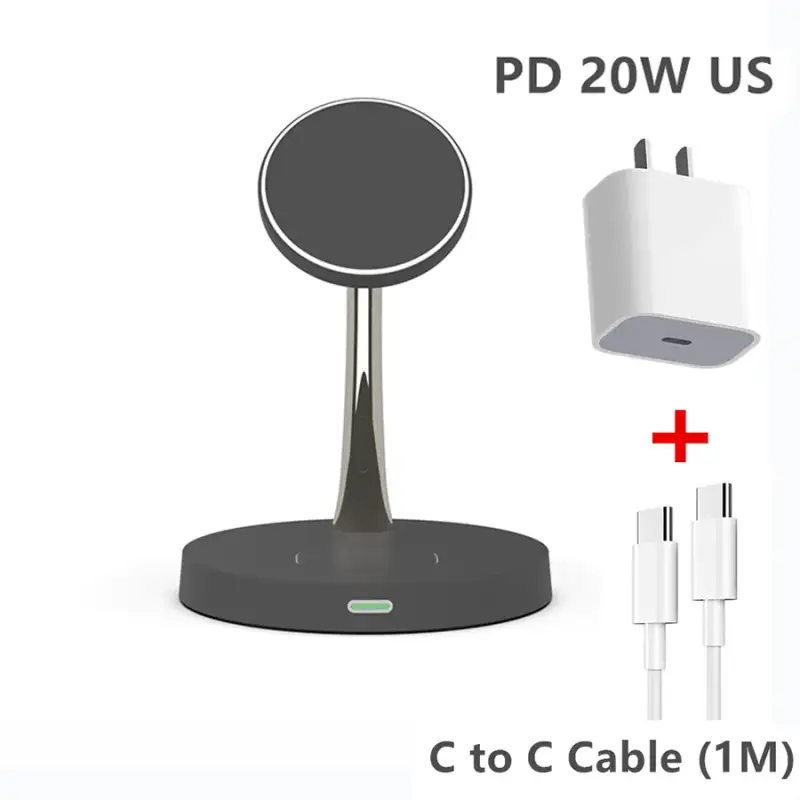 30W MagSafe Wireless Fast Charging Stand - Magnetic Power Delivery PD Phone Charger Dock