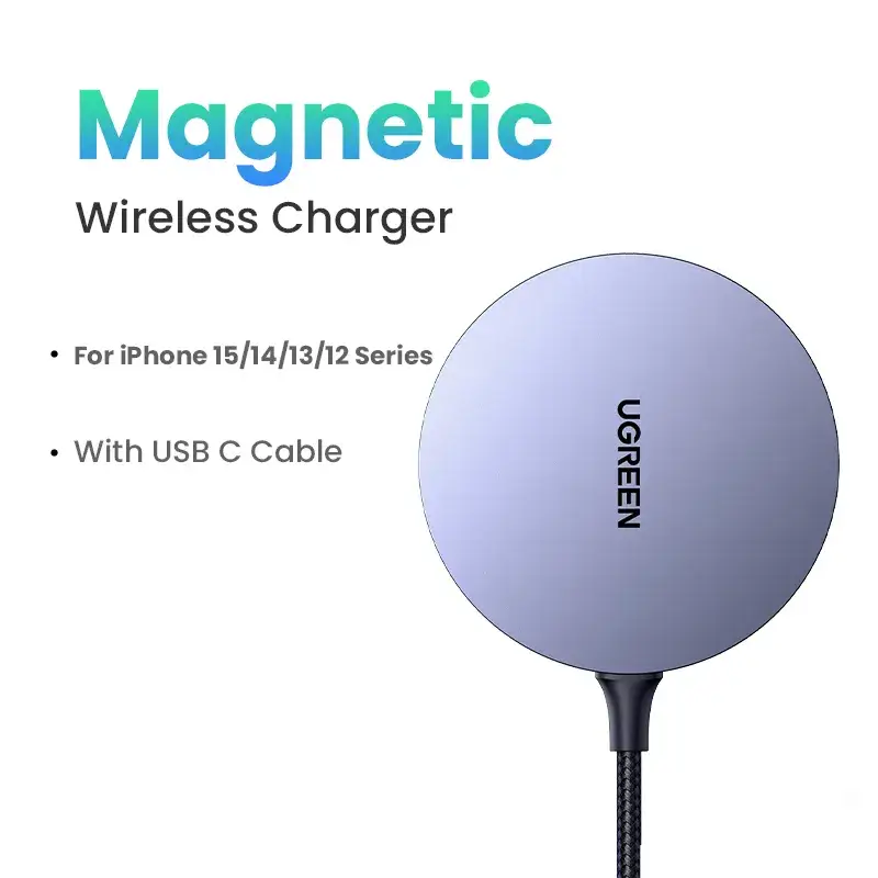 UGREEN 7.5W MagSafe Magnetic Wireless Fast Charging Pad - Magnetic Phone Charger Dock