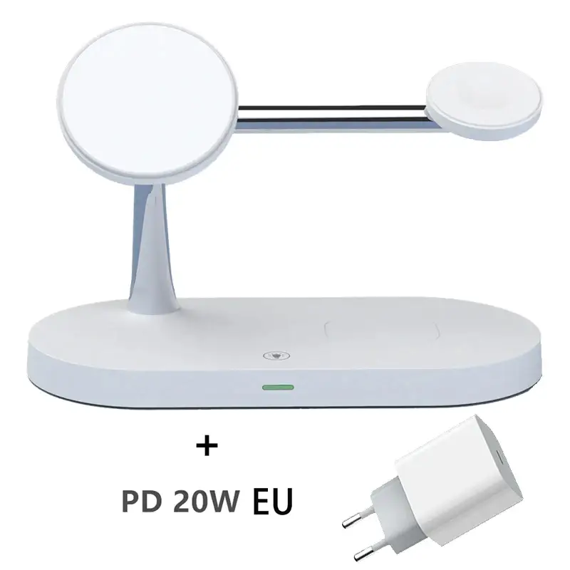3 in 1 Magsafe Wireless Charger For iPhone 15 14 13 12 Pro Max for Apple Watch 9 8 7 6 5 Airpods Pro