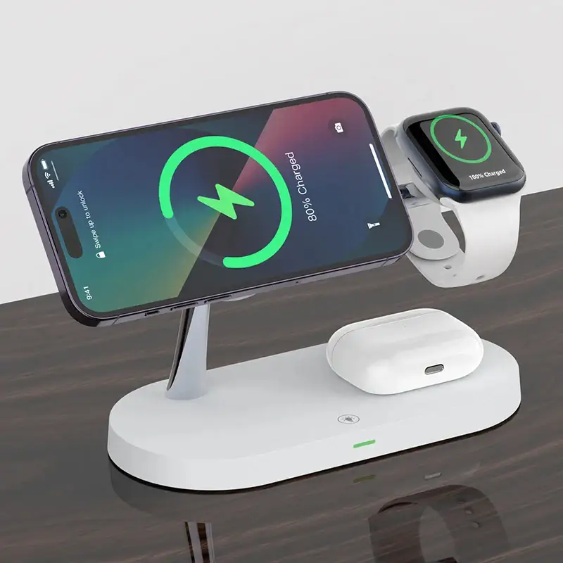 15W 3in1 Wireless Charger Stand - Phone, Watch & AirPod Charging Stand