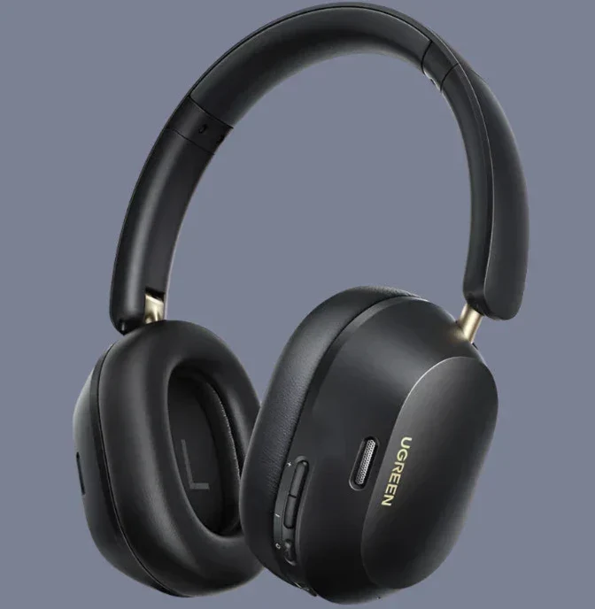 UGreen HiTune Max5C Wireless Bluetooth 5.4 Headphones - 43dB TWS Active Noise Cancellation HiFi Stereo Spatial BT Audio Headset