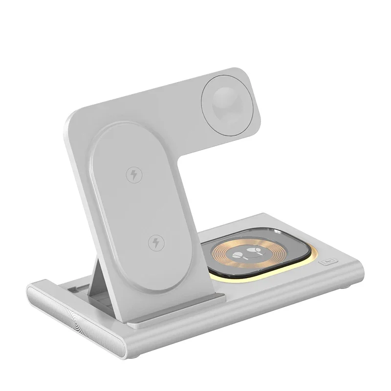30W 3in1 Wireless Qi Fast Charging Stand for Samsung - Foldable Power Delivery PD Phone Watch Earpods Charger
