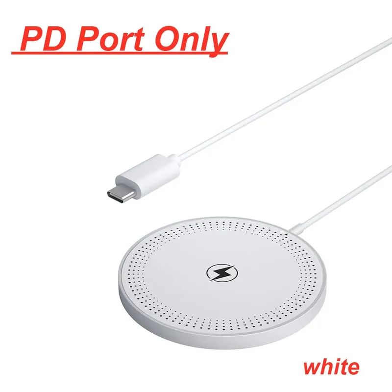 30W Magnetic Wireless Charger Pad for iPhone Airpods - Power Delivery PD Phone Charging Stand