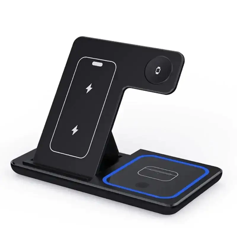 15W 3in1 Magnetic Wireless Fast Charging Stand - Power Delivery PD Phone Watch Charger Dock