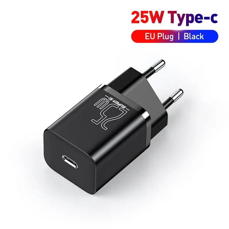 Baseus 25W Fast Charging Socket - USB Type C Power Delivery PD Phone Charger Plug