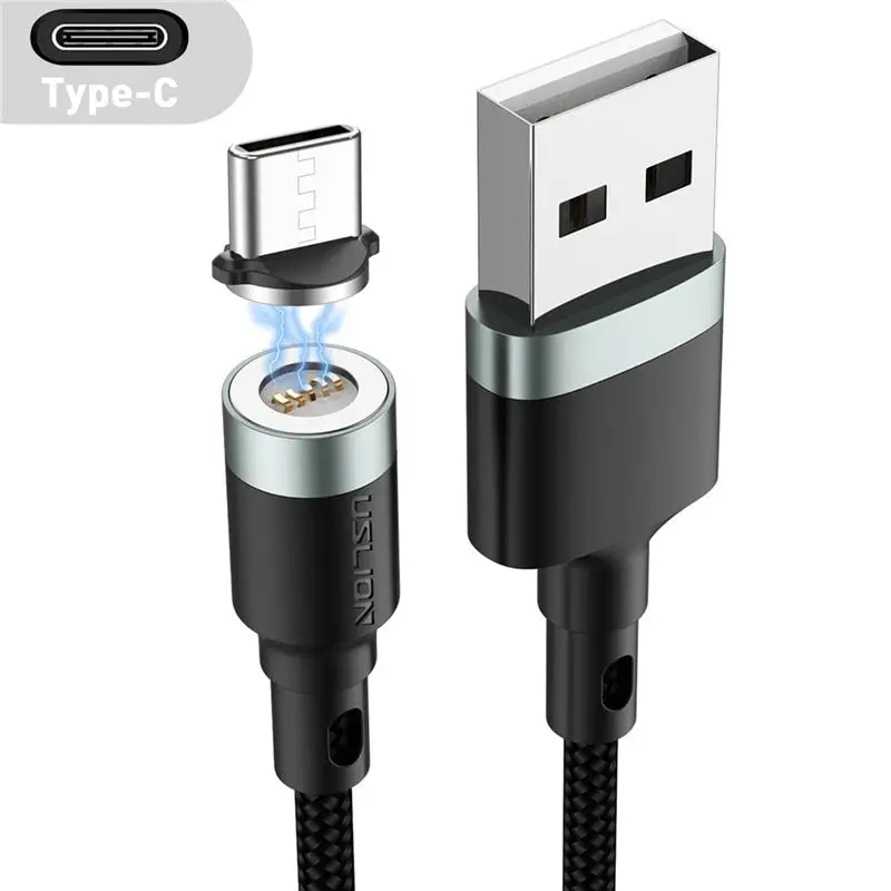 Uslion 5A Magnetic Connect Fast Charge Cable - Power Delivery PD Data Cord