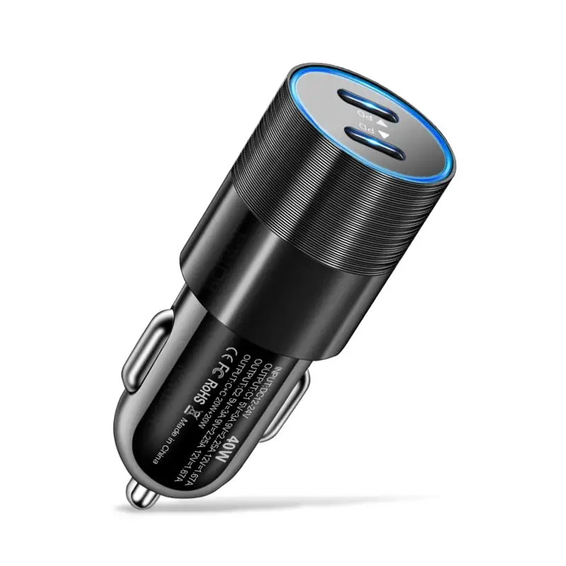 Dual USB Car Charger for Fast Charging - iPhone 13 & 12
