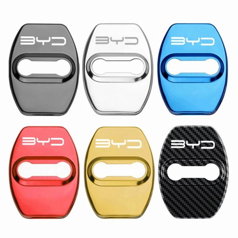 BYD Atto 3, Seal & Dolphin EV - Protections de serrure de porte avec logo (lot de 4)