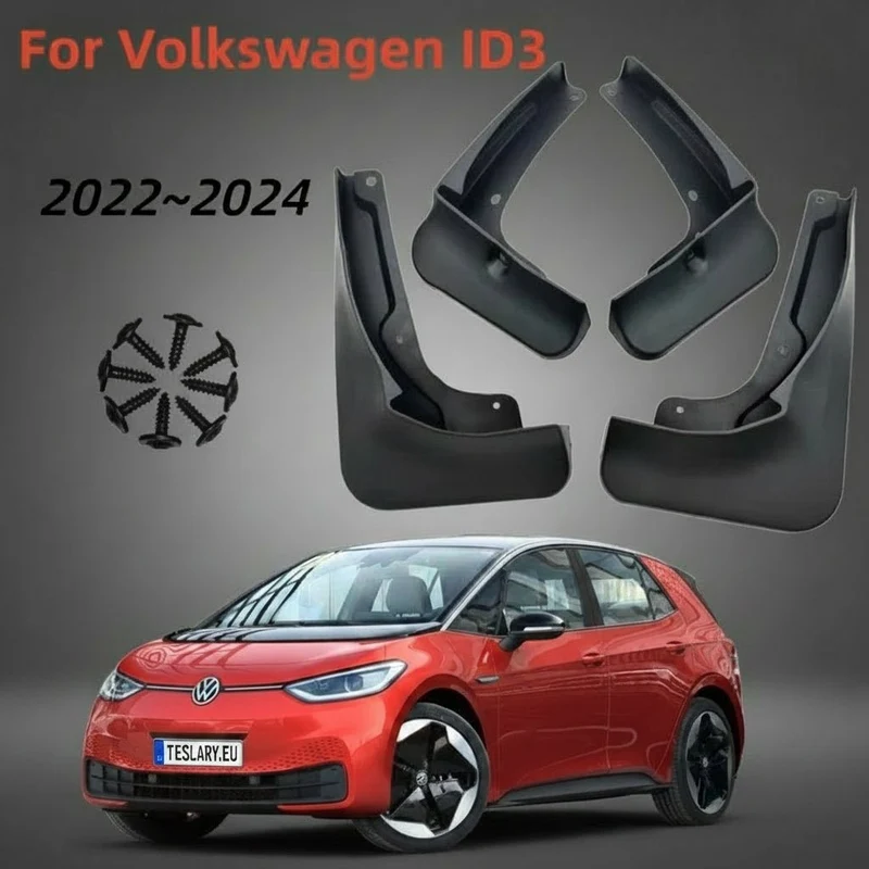 Bavettes garde-boue avant et arrière pour Volkswagen ID3 2021-2024