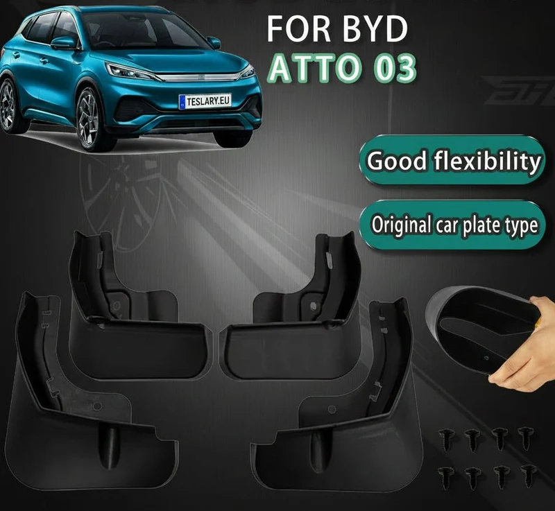 Bavettes BYD Atto 3 : garde-boue de précision offrant une protection durable