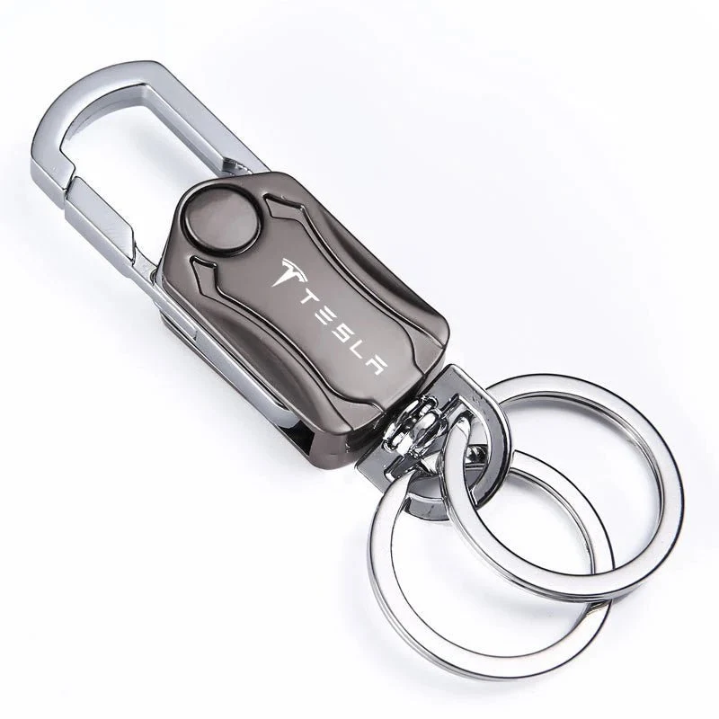 Porte-clés Gyroscope avec logo Tesla - Collection Cadeau