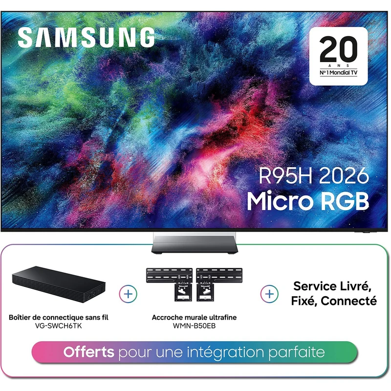 TV RGB SAMSUNG TMR85R95H (2026) 85" (214 cm) 4K - Smart TV IA, anti-reflet, Micro RGB (couleurs ultra-détaillées)