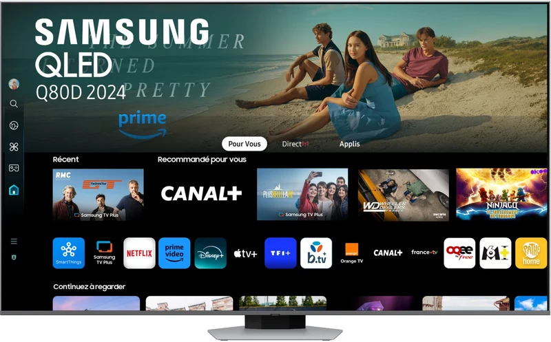TV QLED SAMSUNG TQ85Q80D 4K UHD AI Smart TV