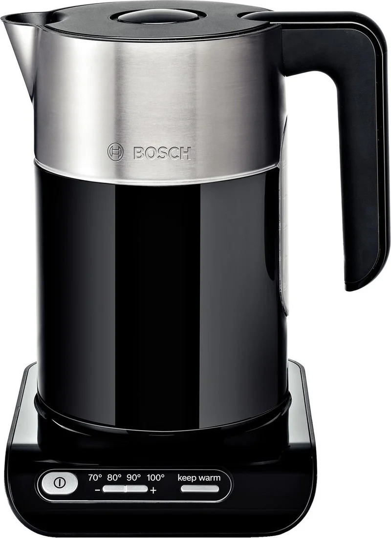 Bouilloire à température réglable BOSCH TWK8613 BOUILLOIRE 1.5L NOIR/IX