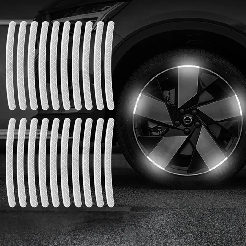 Autocollant Voiture - GlowWheel™ - Blanc
